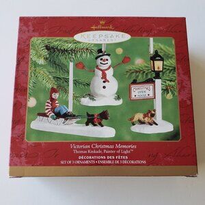 NWT - Thomas Kinkade Victorian Christmas - 2001 HALLMARK KEEPSAKE ORNAMENT